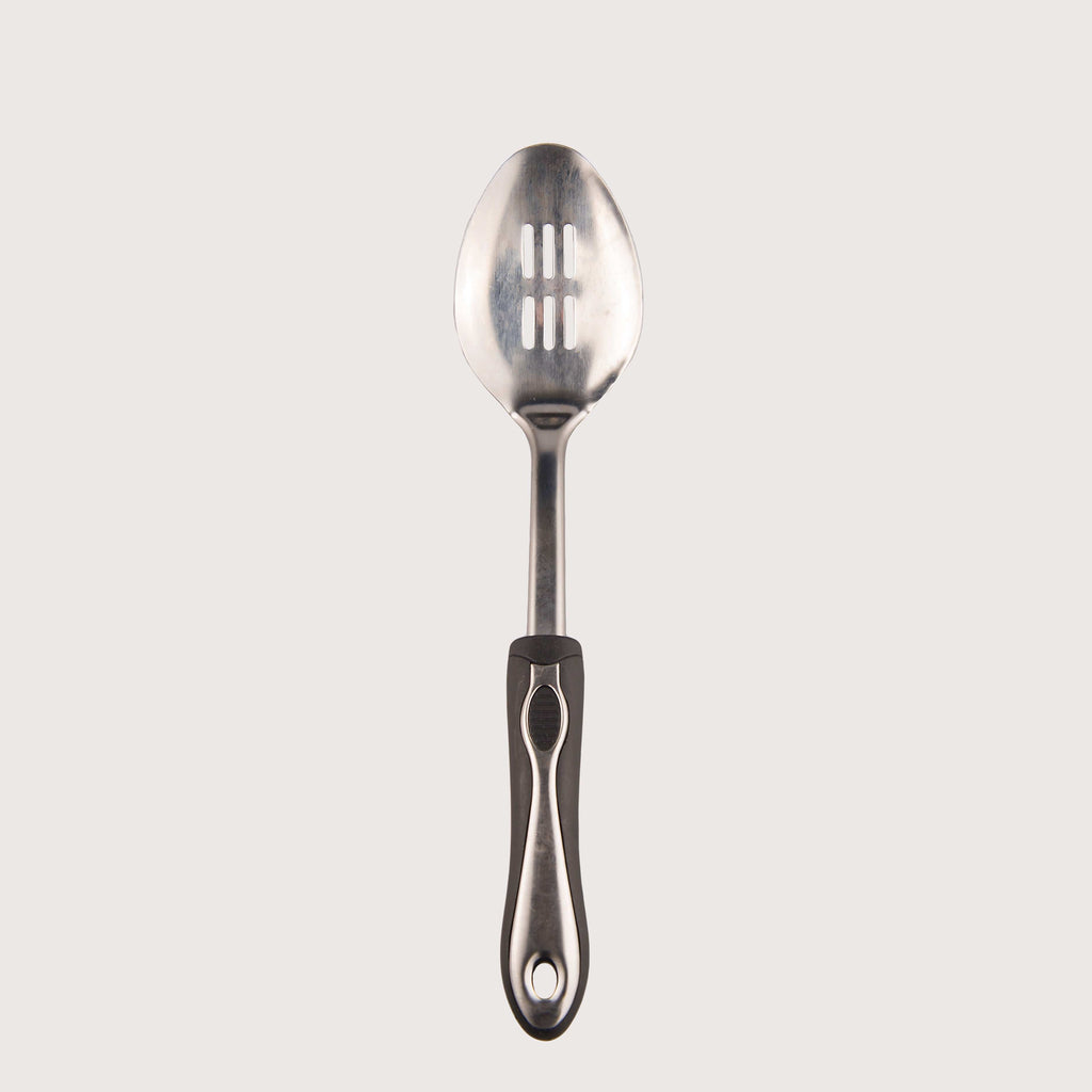 Serving Spoon, Slotted - black handle