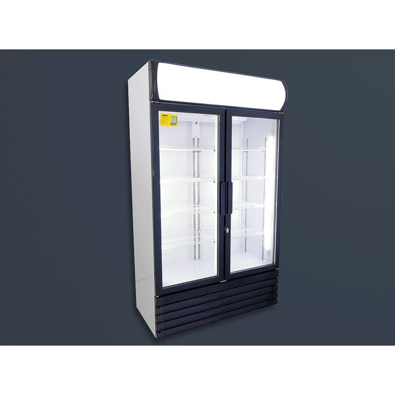 Double Glass Door Refrigerator