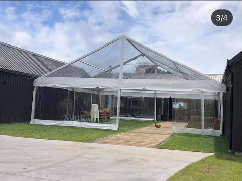 10x10m Marquee - Clear (incl clear walls)