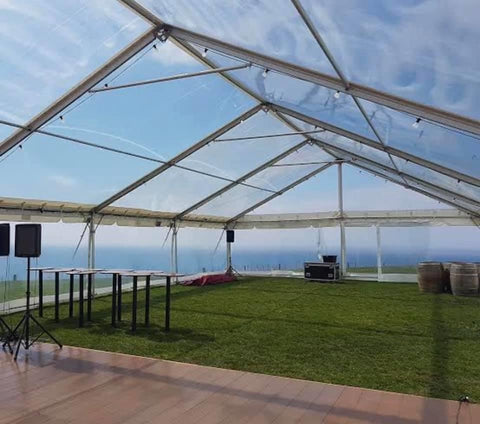 10x20m Marquee - Clear (incl clear walls)