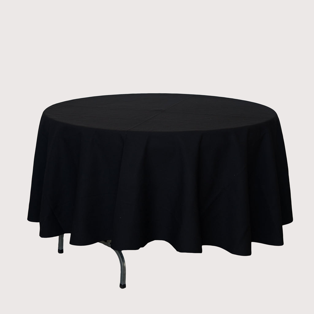 Tablecloth - Round 2.4m Black